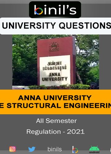 M .E Structural Engineering reg-2021 question papers