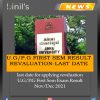 Revaluation last date for Nov/Dec 2021first sem exam result