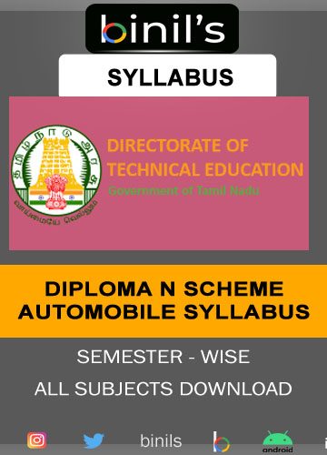 Diploma N scheme Automobile syllabus