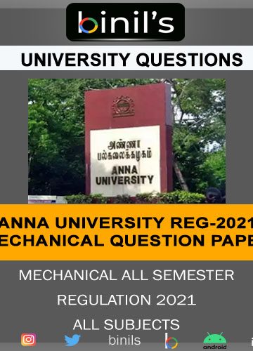 Mechanical 2021 university question paper