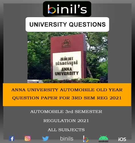 Automobile previous question paper