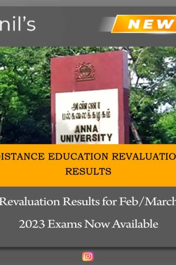 Distance Education Revaluation Result